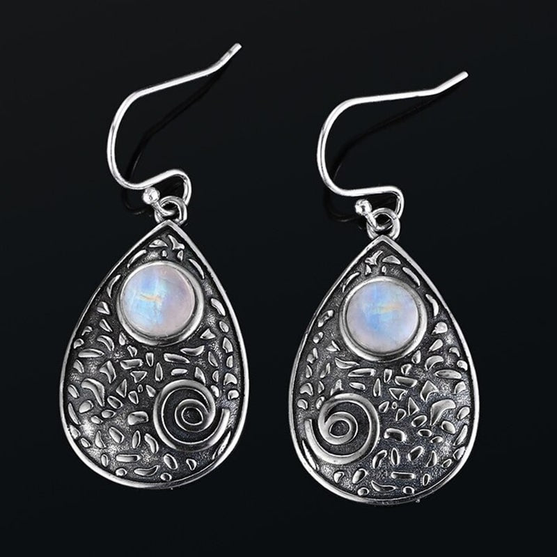 925 Moonstone Earrings