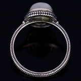 High Quality Moonstone Ring silver