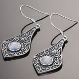 Long Moonstone Earrings bohemian
