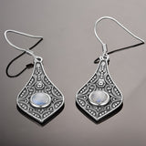 Long Moonstone Earrings jewelry