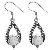 Moonstone Ball Earrings