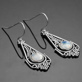 Moonstone Earrings Drop silver