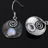 Moonstone Earrings Rainbow Colors