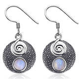 Moonstone Earrings Rainbow
