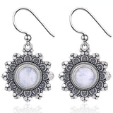 Moonstone Earrings Silver