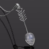 Moonstone Necklace Vintage rainbow