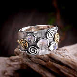 Moonstone Ring Bohemian