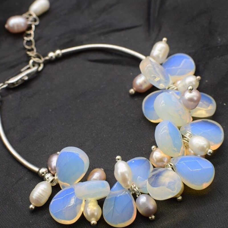 Rainbow Moonstone Bracelet