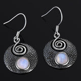 Real Moonstone Earrings Rainbow