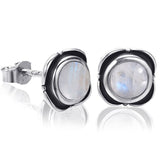 Tiny Moonstone Earrings