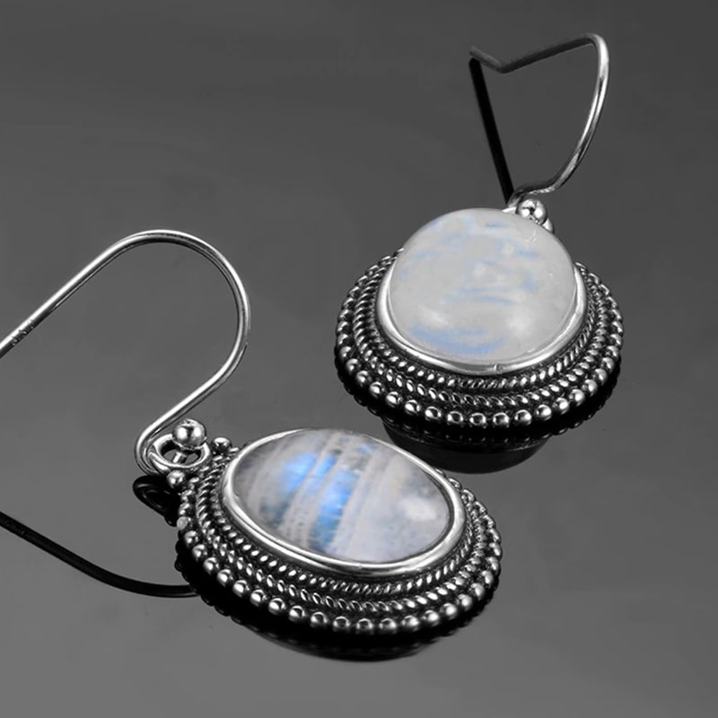 Vintage Moonstone Earrings Moonstone Store