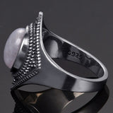 Vintage Antique Moonstone Ring silver 925