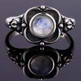 Vintage Fine Moonstone engagement Ring