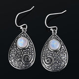 925 Moonstone Earrings silver