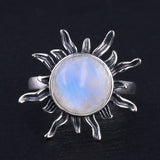 Aura Moonstone Ring sunny shape