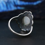 Blue Moonstone Ring Silver jewelry