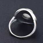Blue Moonstone Ring silver