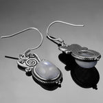 Gray Moonstone Earrings jewelry