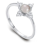 Grey Moonstone Engagement Ring