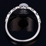 Grey Moonstone Ring Silver australia