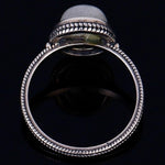 High Quality Moonstone Ring silver