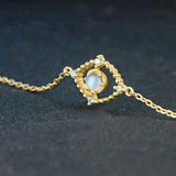 Moonstone Bracelet Gold 14k