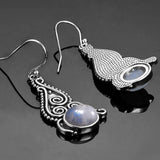 Moonstone Earrings Design artistic