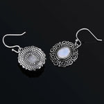 Moonstone Earrings Gemstone silver