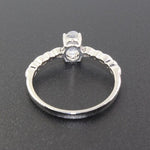 Moonstone Engagement Ring Silver 925