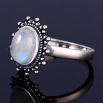 Moonstone Engagement Ring Vintage silver