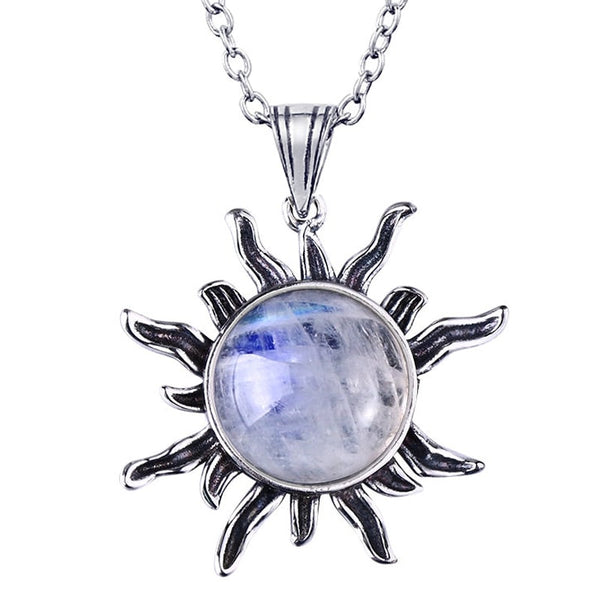Buy Grey Natural Stones Embellished Victorian Moonstone Necklace by Kohar  By Kanika Online at Aza Fashions.