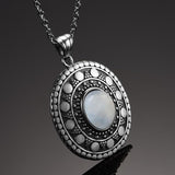 Moonstone Gothic Necklace silver