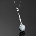 Moonstone Long Necklace real