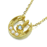 Moonstone Necklace Gold set