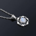 Moonstone Necklace Silver 925 chain