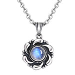Moonstone Necklace Silver Chain