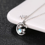 Moonstone Necklace Sterling for her