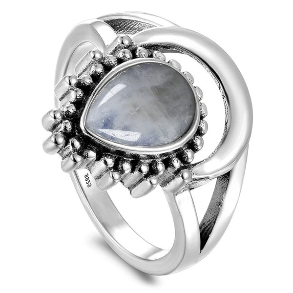 8mm Cultured Pearl, Black Onyx and Moonstone Ring in 18kt Gold Over  Sterling | Ross-Simons