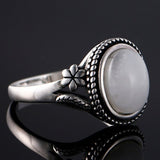 Moonstone Ring Rough silver