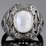 Moonstone Ring Tiffany silver