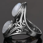 Moonstone Ring Unique 925 silver