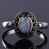 Moonstone Ring With Moon Men
