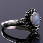 Moonstone Ring With Moon Silver