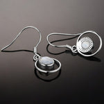 Moonstone Wedding Earrings 925 silver