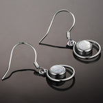 Moonstone Wedding Earrings silver
