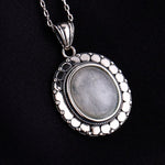Necklace with Moonstone Silver healing
