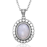 Necklace with Moonstone Silver