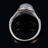 Real Moonstone Ring silver