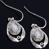 Silver Moonstone Earrings gemstone
