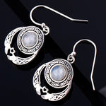 Silver Moonstone Earrings real